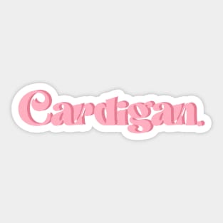 Cardigan Sticker